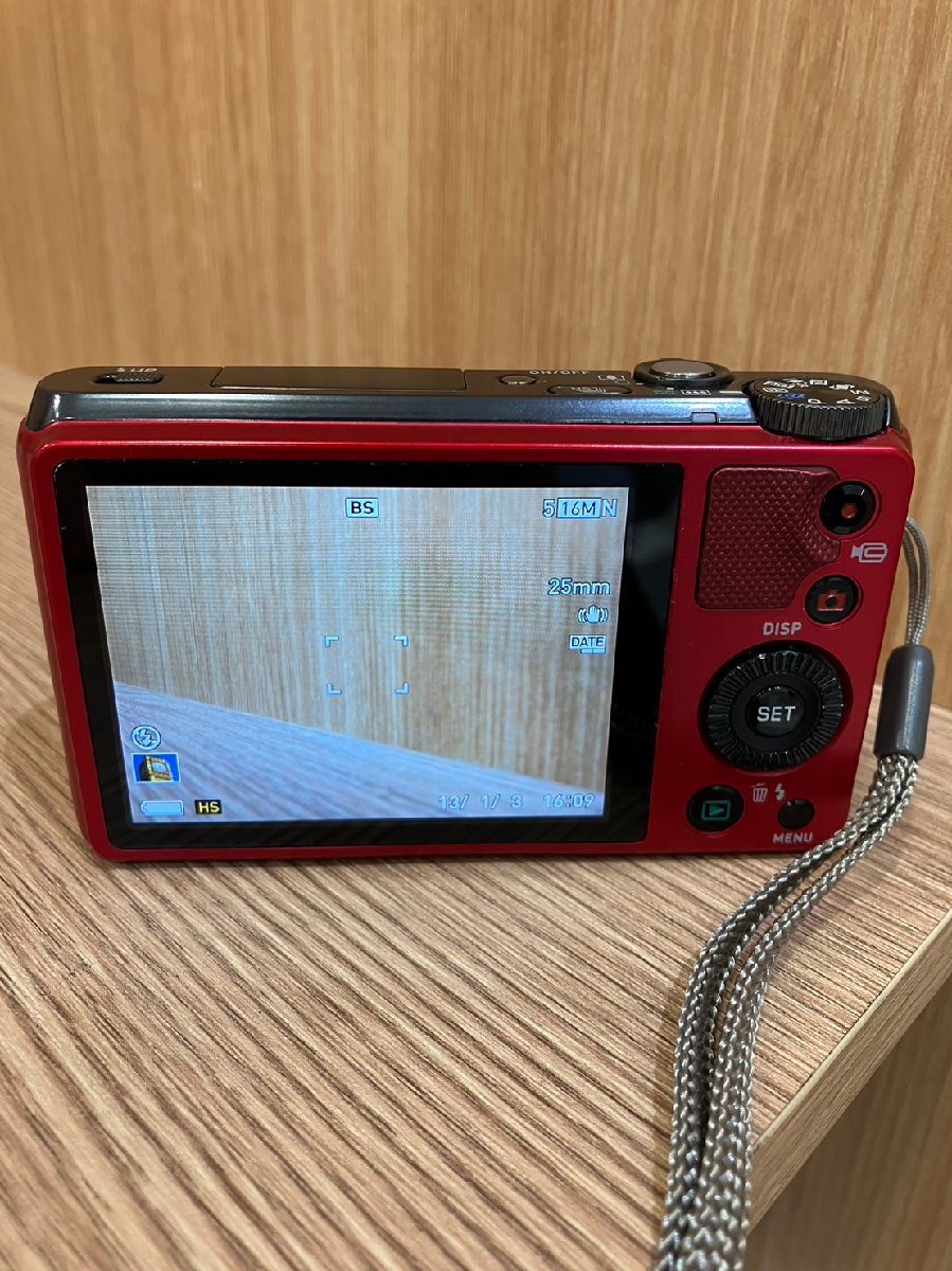 動作確認済 CASIO カシオ EXILIM EX-ZR800 エクシリム デジタルカメラ コンデジ 赤 HDR AM ABD2の画像7