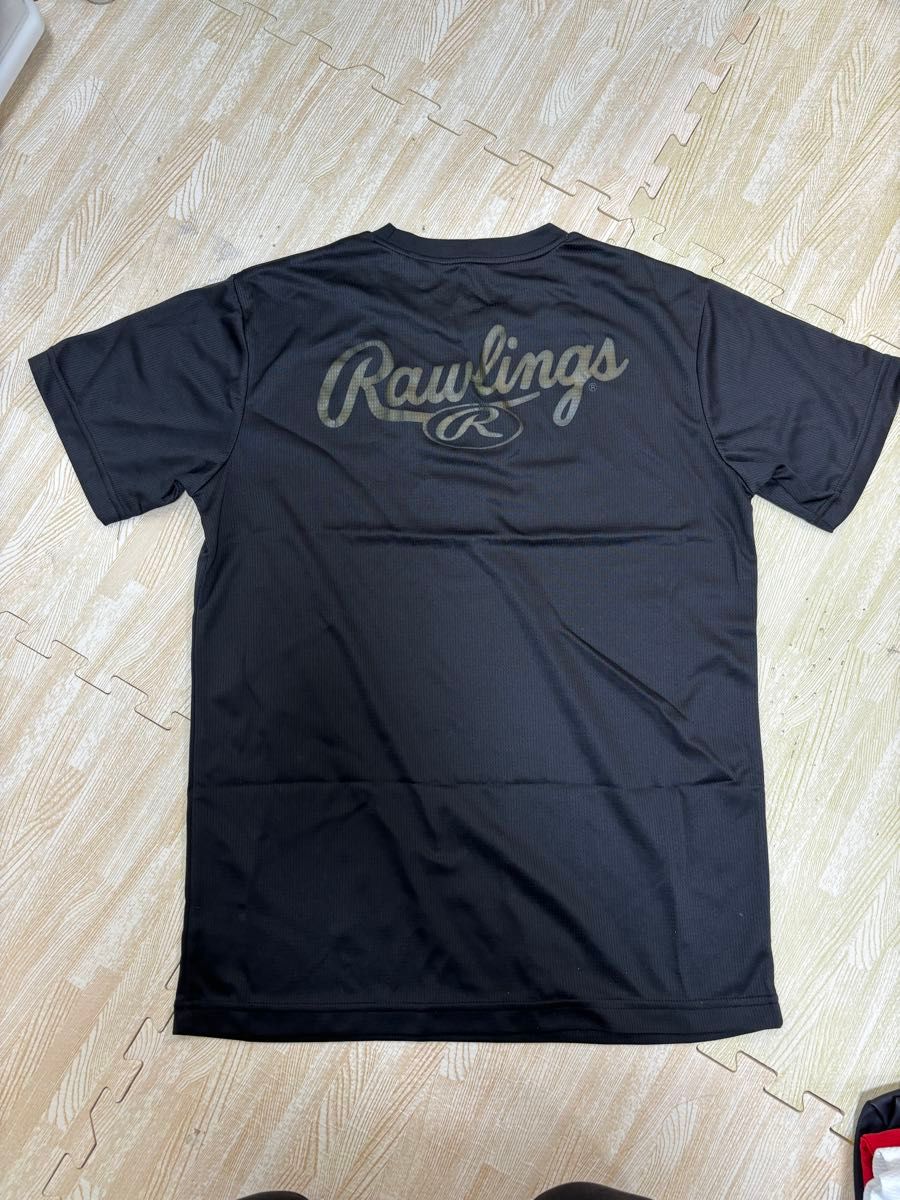Tシャツ ローリングス 野球 ベースボール 黒 Rawlings