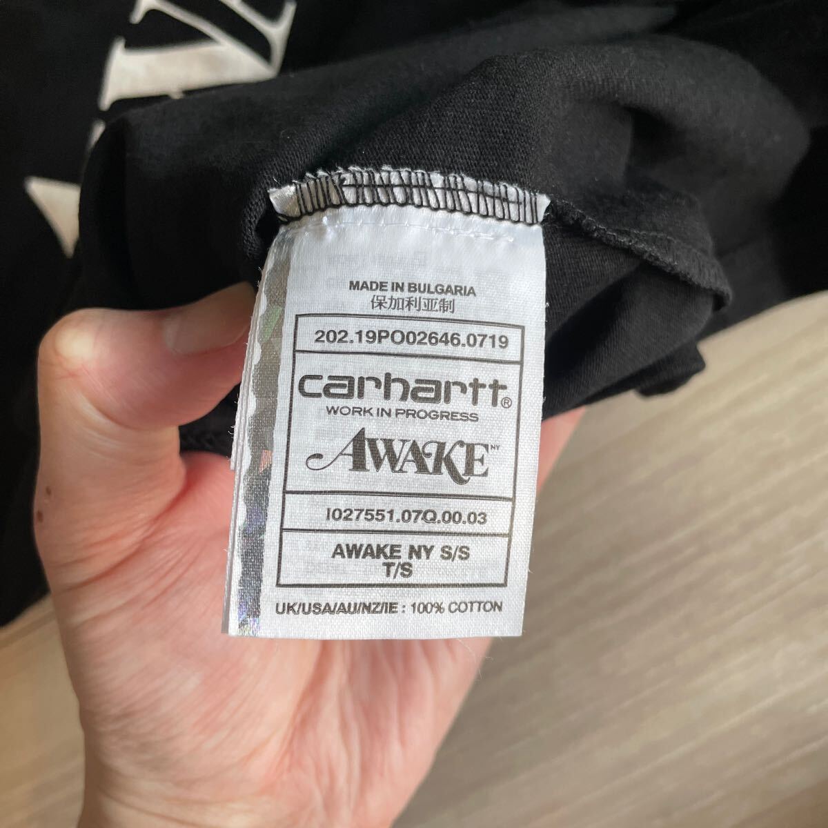 Carhartt カーハート AWAKEコラボTシャツ ブラック Sサイズ_画像5