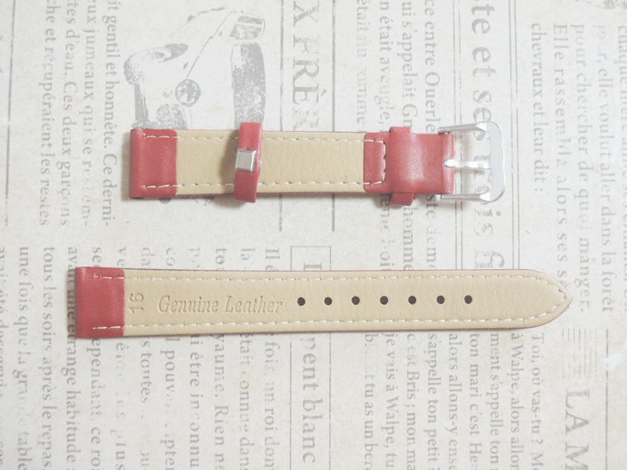 幅１６ｍｍ 赤 腕時計ベルトの画像2