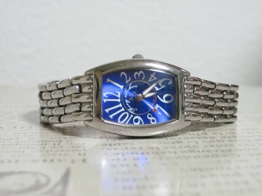 【日本企業】マビーメイゾン 腕時計 クオーツ 電池4年 青_画像1