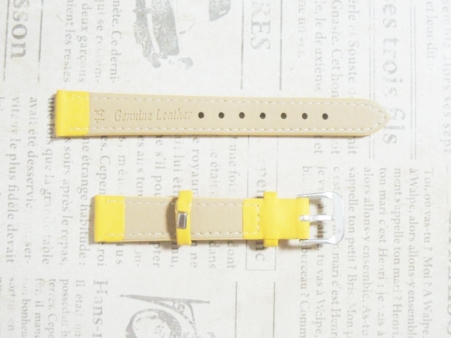 幅１４mm腕時計 ベルト 黄色の画像2