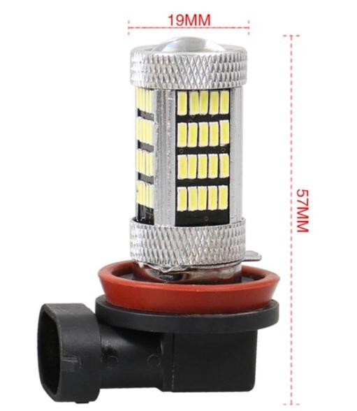 H8 H11 LEDバルブ フォグライト 爆光 LED フォグ 92SMD プロジェクター ホワイト 白 2個 セット 送料無料 Lc21の画像2