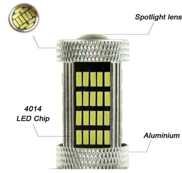 H8 H11 LEDバルブ フォグライト 爆光 LED フォグ 92SMD プロジェクター ホワイト 白 2個 セット 送料無料 Lc21の画像3