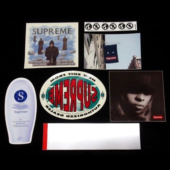19AW Supreme Sticker Set ステッカー 7枚 セット Scratch Off Box Logo Mary J. Blige What's the 411 Banner スクラッチ ボックス ロゴの画像1