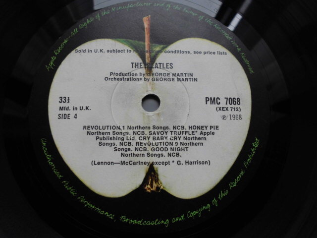 ビートルズ☆THE BEATLES 英国APPLE MONO PMC7067・68 OPEN TOP NO EMI RECORDINGの画像8