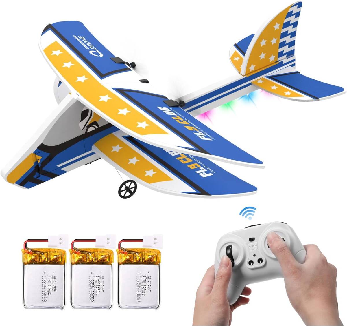 DEERC radio controlled airplane glider fixation wing jet RC kit 100g under child beginner oriented toy outdoors interior ba