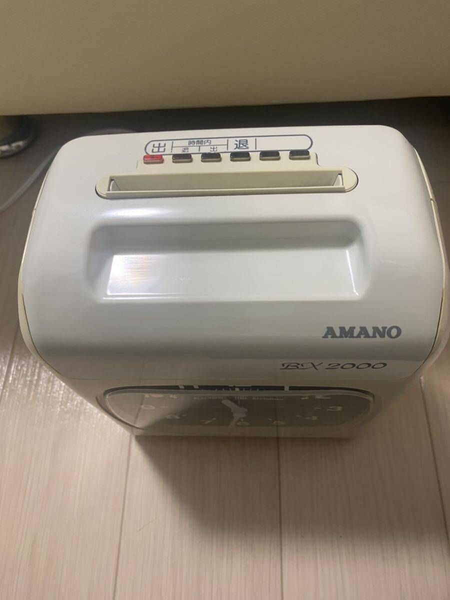 【送料無料】アマノ タイムレコーダー BX2000 動作確認済 インクリボンカードリッジ CE-319250おまけ付_画像3