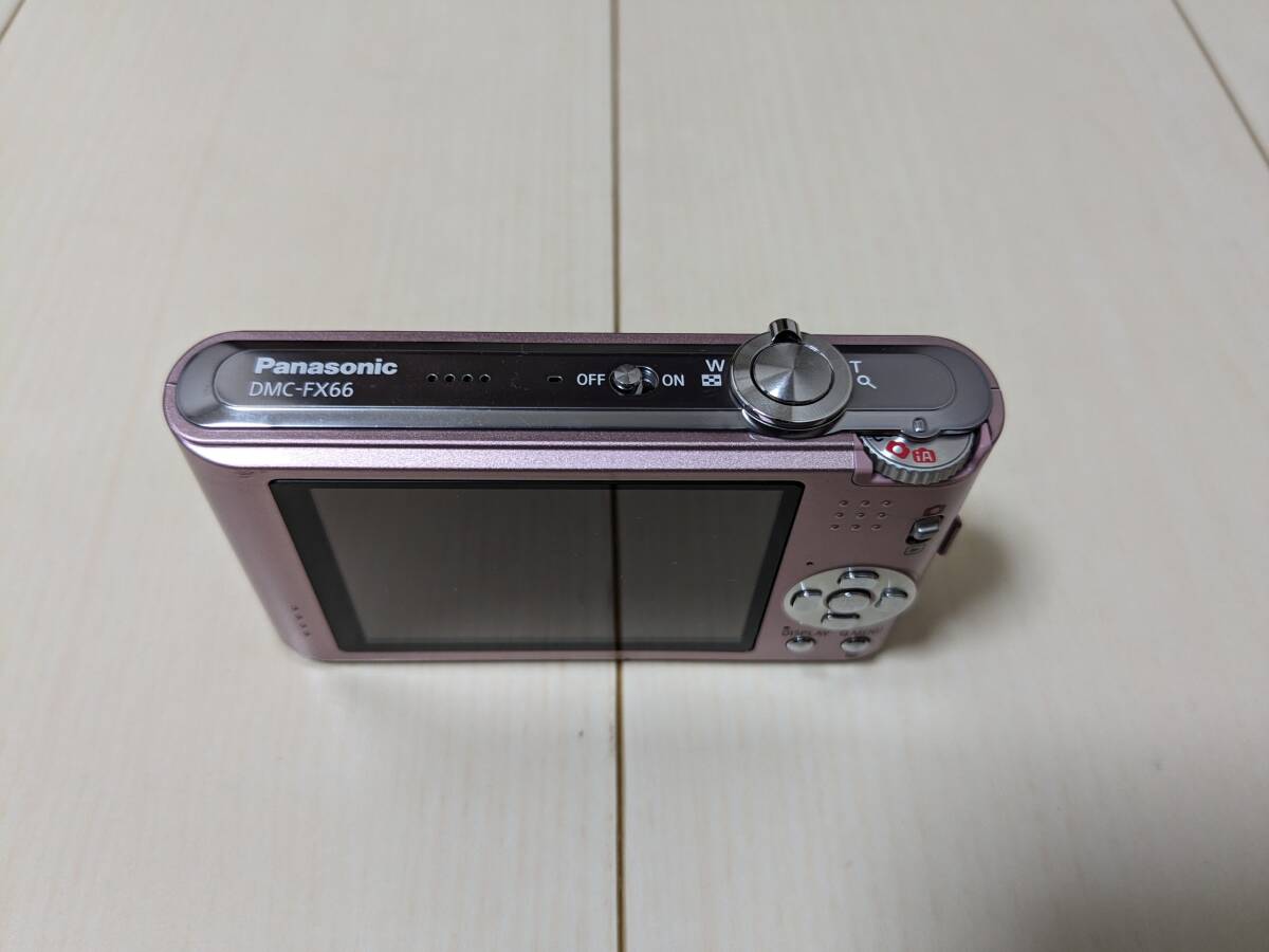 美品☆動作確認済★付属品有 Panasonic LUMIX DMC-FX66 ピンク コンパクトデジタルカメラ デジカメ コンデジ オールド 1410万画素 光学5倍_画像5