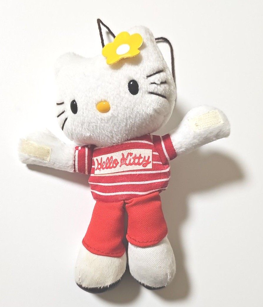 レトロ 脚長ハローキティマスコットキーチェーン ハローキティ サンリオ 脚長キティ マスコット ぬいぐるみ 当時