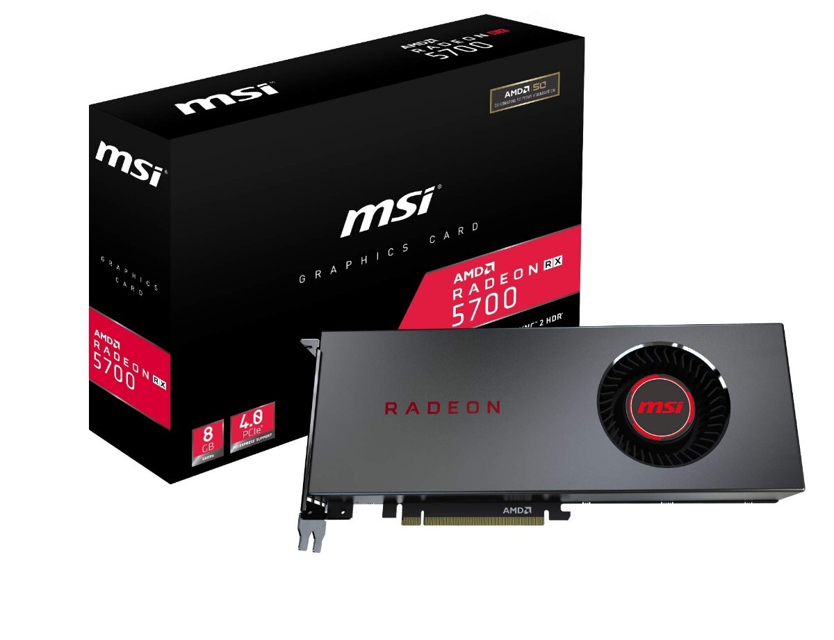 新品未使用 美品 AMD Radeon RX5700 8G msi グラフィックボード_画像1