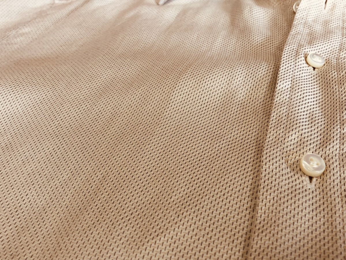 [中古品] Ermenegildo Zegna エルメネジルドゼニア メンズ 半袖シャツ XLサイズ ベージュ系 Napili Couture 綿100%の画像5