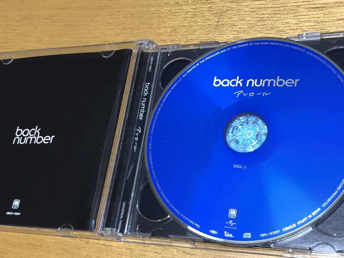 back number 2枚組CD アンコール 通常盤 ベストアルバムの画像3
