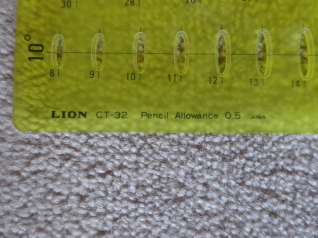 【製図】LION 楕円 テンプレート 28枚 セット 収納ケース付き【デザイン】_画像3