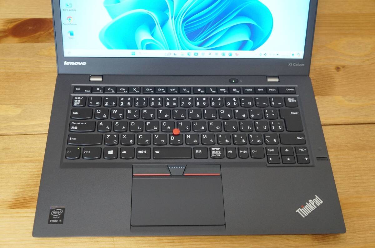 Lenovo ThinkPad X1 Carbon Gen3 Windows11 Pro Core i5 8GB 256GB フルHD Office 2021 Professinal Plus 美品・送料込み_画像2