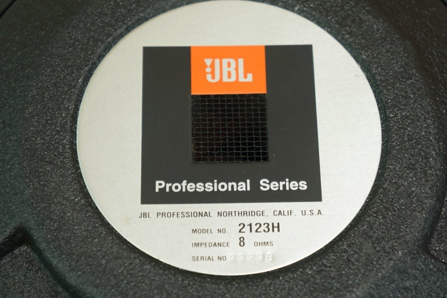 JBL 2123H 8Ωミッドレンジウーファーユニット / JBL スピーカーユニット / 25cmコーン型 音圧レベル101dB/W/m 80Hz～6kHz #R08630_画像6