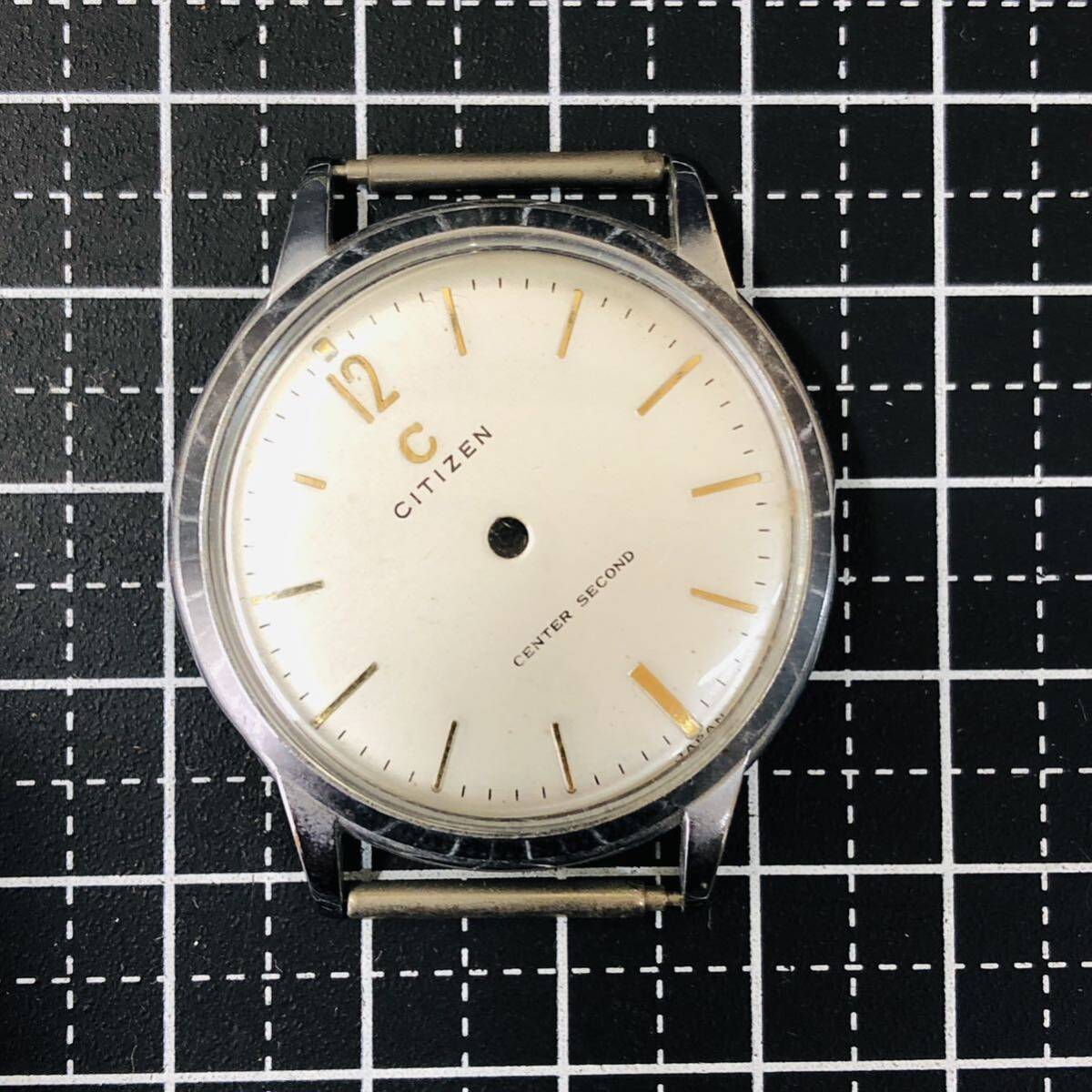 823☆ 機械式 腕時計 部品 パーツ ケース 文字盤 風防 2個 シチズン Cマーク 手巻き スイス製 デッドストック 未使用の画像2