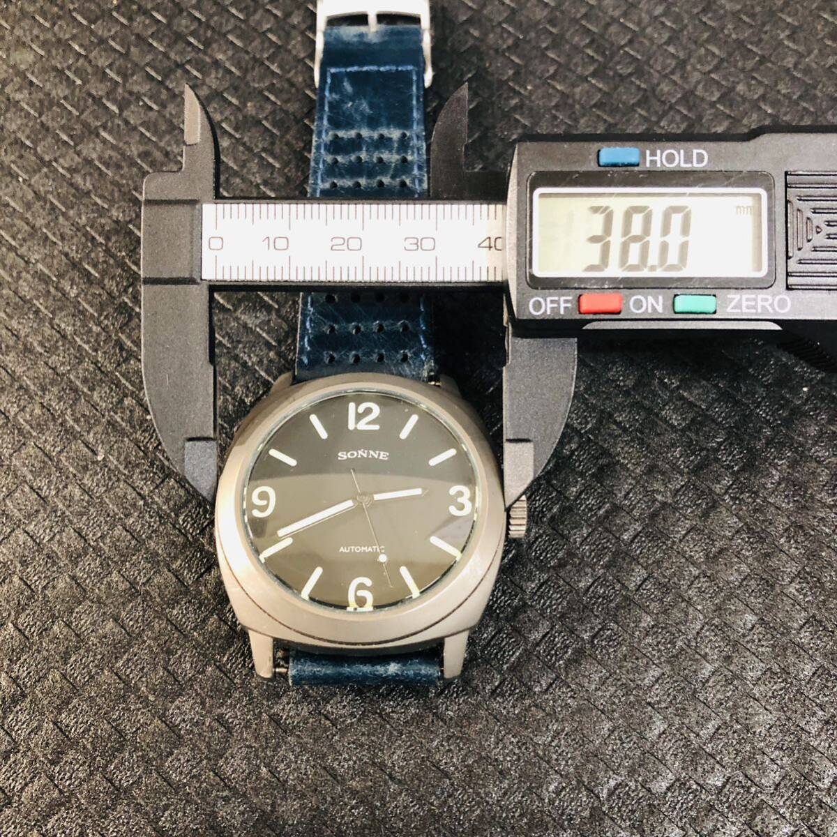 834☆ 機械式 腕時計 自動巻き 稼働品 SONNE ゾンネ MIYOTA CO.の画像8