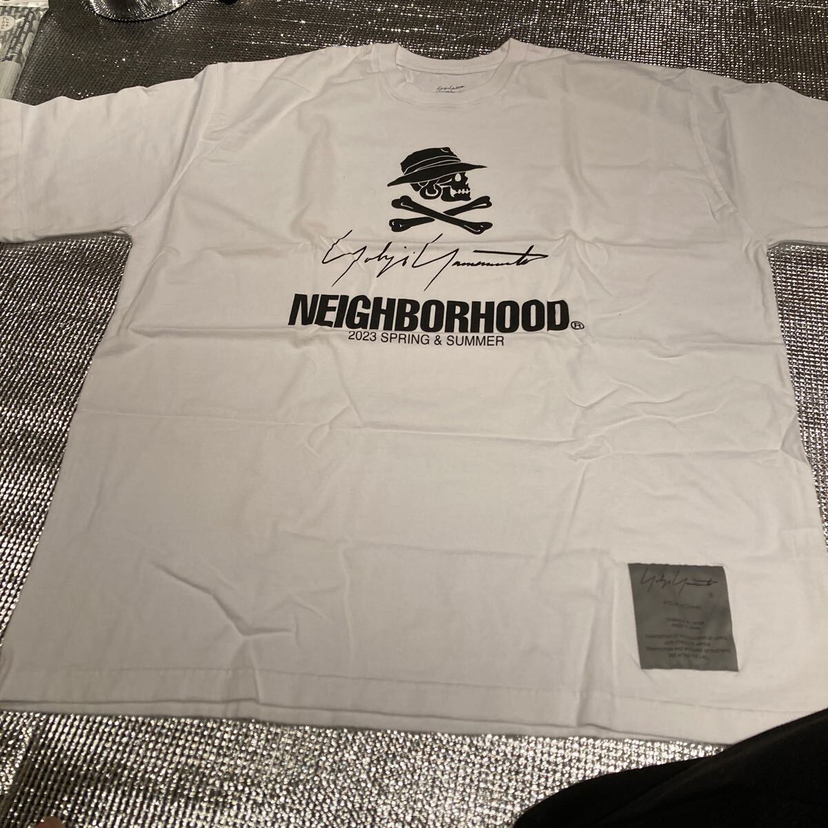  Yohji Yamamoto Neighborhood короткий рукав белый футболка XL