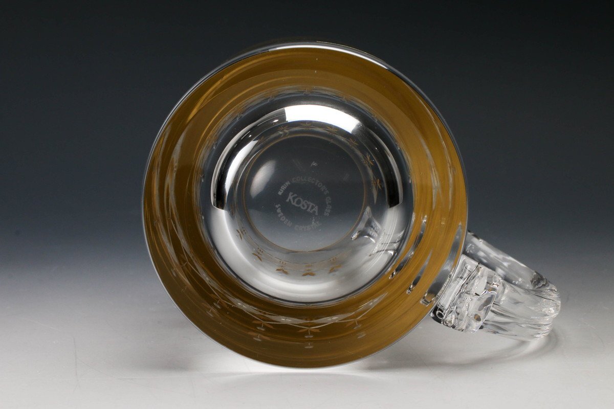 【SAG】KOSTA BODA コスタボダ Kirin Collectors Glass キリンコレクターズグラス ビアマグ 1986年 共箱 ネームプレート 本物保証の画像7
