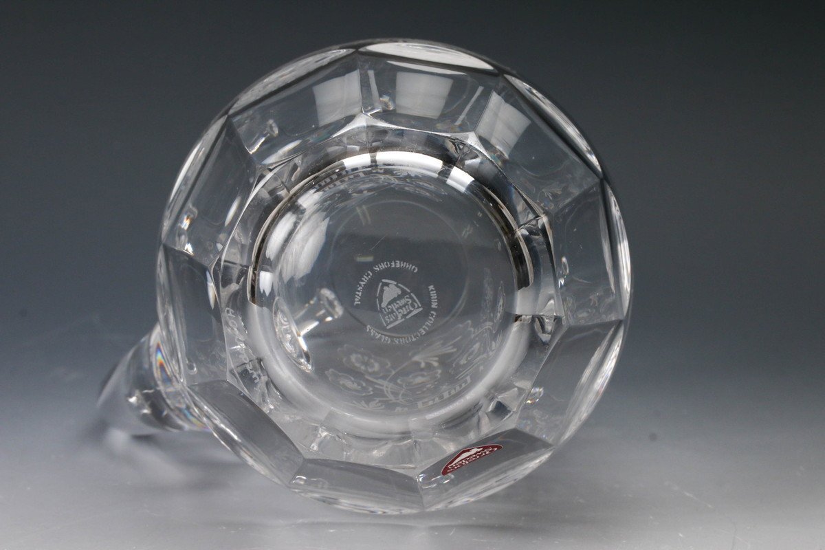 【SAG】Orrefors Sweden オレフォス Kirin Collectors Glass キリンコレクターズグラス ビアマグ 1984年 共箱 ネームプレート 栞 本物保証の画像6