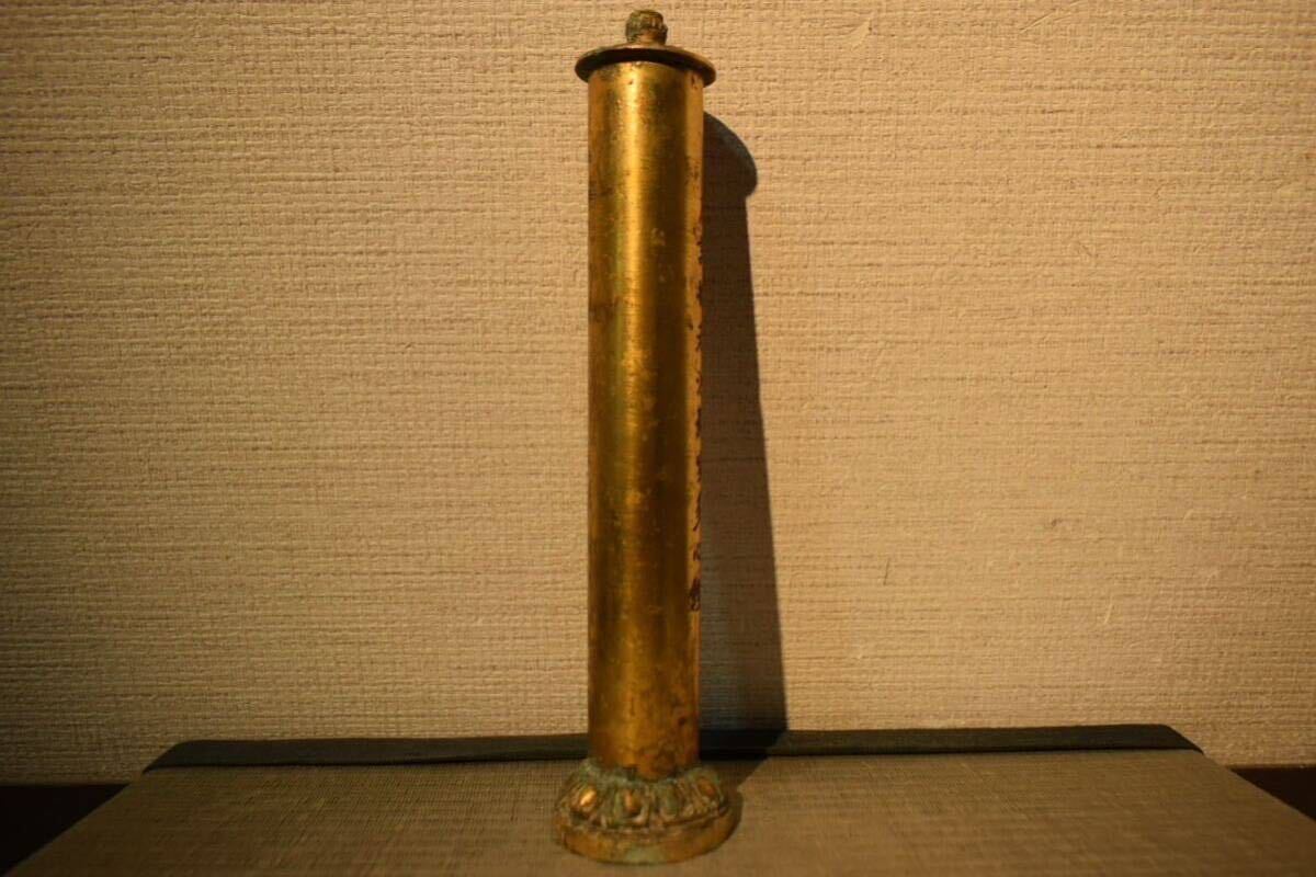 [GE]Z503* Joseon Dynasty * Goryeo collector discharge goods * era Goryeo copper . tube / Buddhism fine art copper made copper vessel antique goods hour substitute article work of art old work of art 