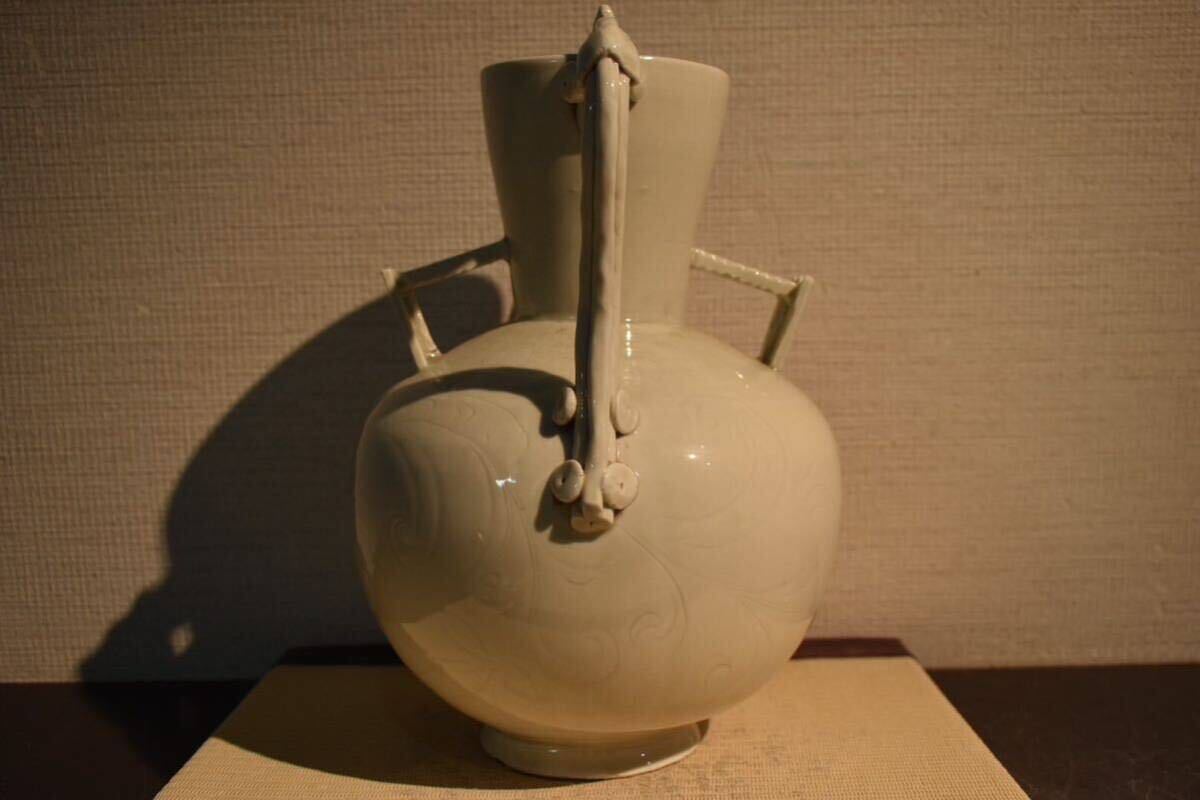 【GE】Y828【コレクター所蔵品】時代 白磁水注 /中国古玩 中国美術 骨董品 時代品 美術品 古美術品の画像3