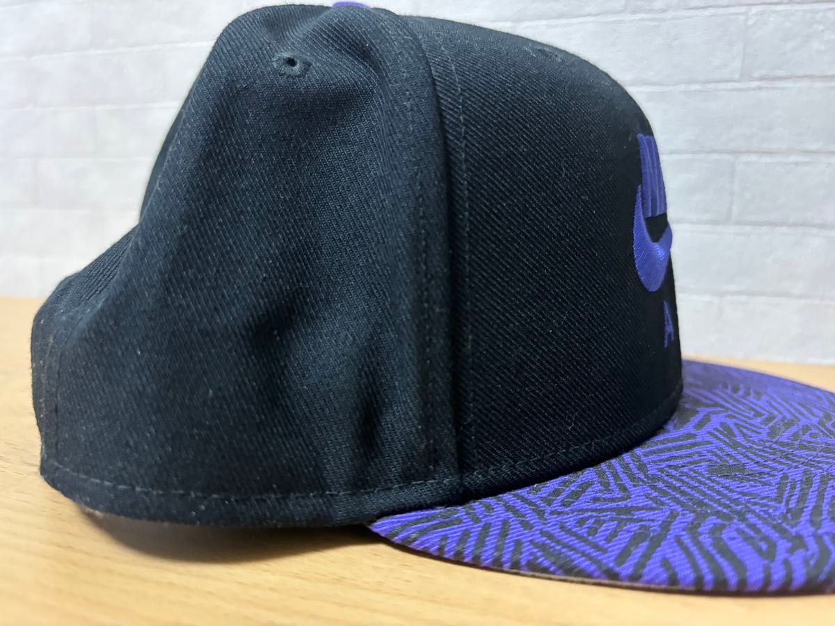 ナイキ NIKE キャップ  CAP 帽子 黒 紫 ブラック パープル フリーサイズ 