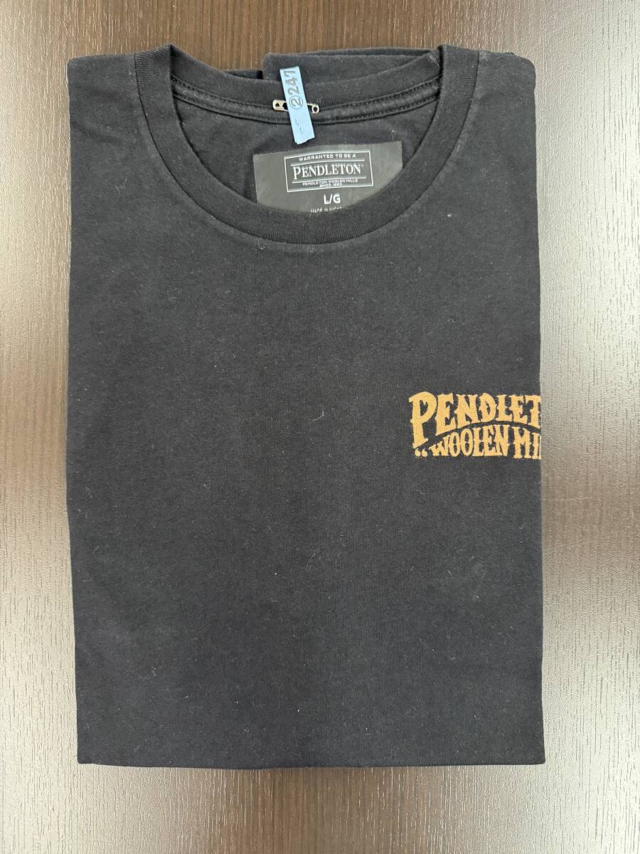 【クリーニング済】ペンドルトン メンズ Tシャツ トップス Stamp Logo Graphic T-Shirt - Men's Black/Gold 【L】の画像2