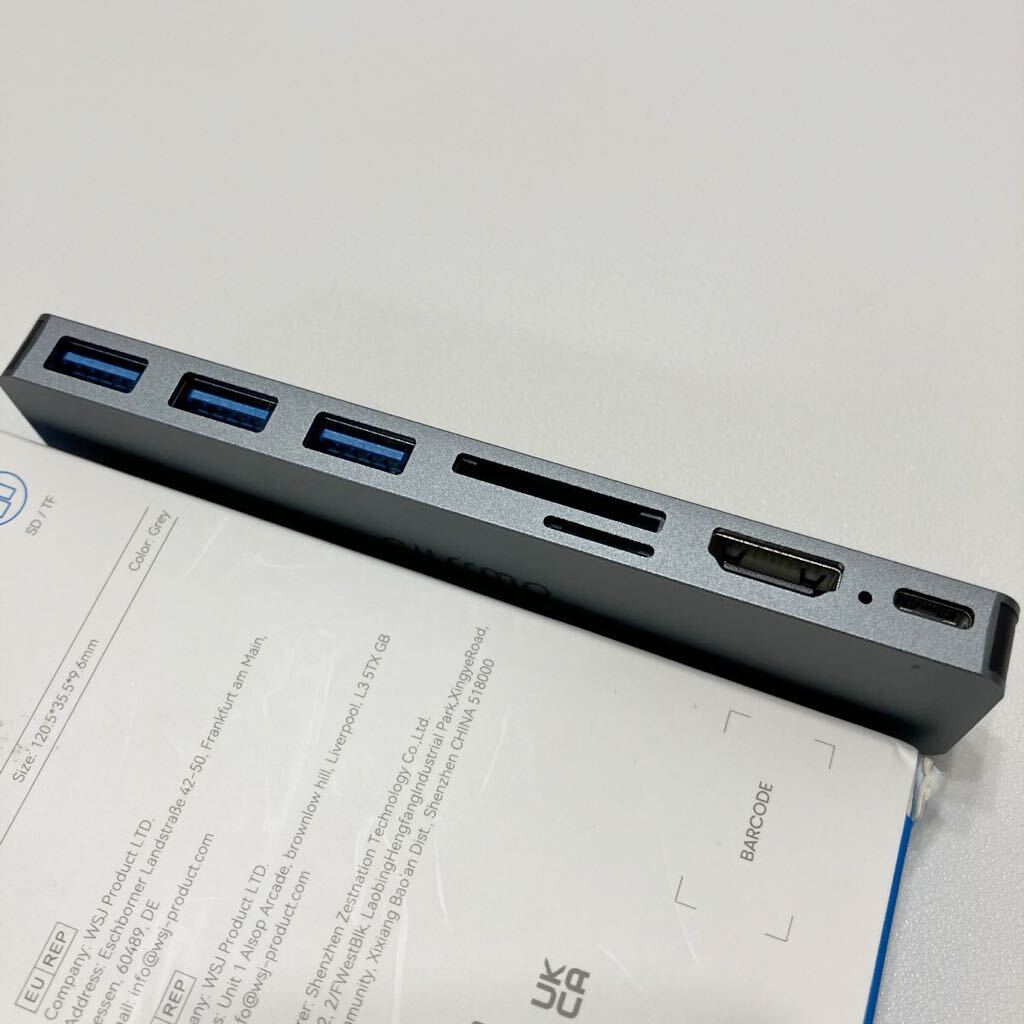 GIISSMO 7ポート USB Type Cハブ (サイズ改良)4K＠60Hz HDMIポート USB 3.0対応 Thunderbolt 3ポート SD/TFカードスロット M1 M2 M3 チップ_画像3