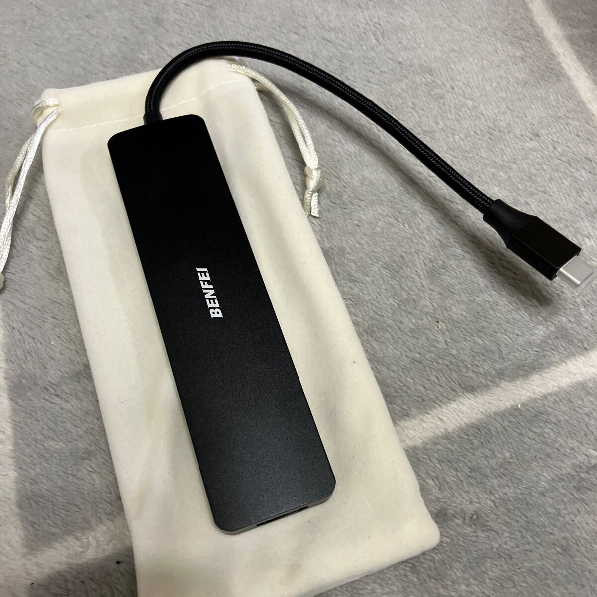 BENFEI USB C ハブ 7in1 USB C ハブ マルチポート アダプター USB-C - HDMI 4K@30Hz USB-C - SD/TF カードリーダー/3*USB 3.0/ PD 60W 充電