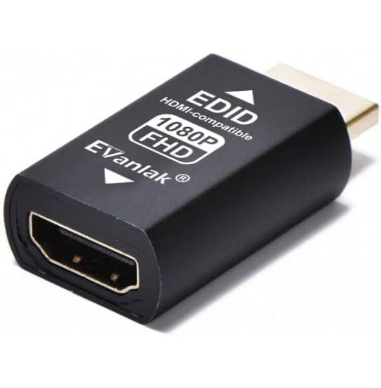 EVanlak HDMI EDIDエミュレーター 第3世代 Mac ThunderboltからHDMIスイッチ/AVレシーバー/ビデオスプリッター1920×1080@59hz 3パック