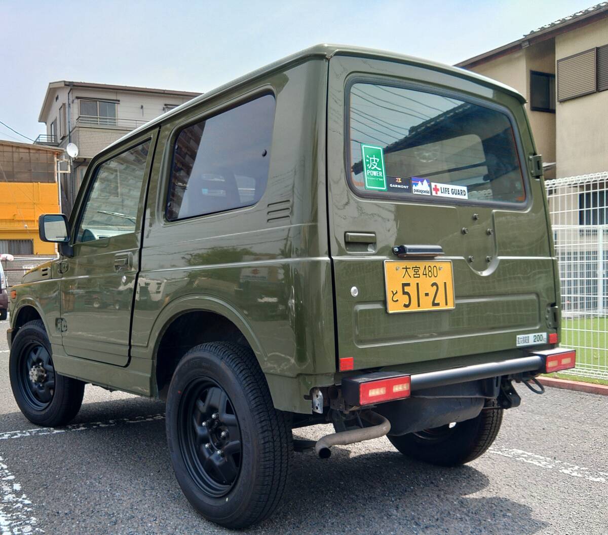 Ja11 AT 全塗装済み　腐食無し　車検付き　エンジン、ミッション不具合なし　リッチモンドグリーン　パワステ　エアコン　不具合無し_画像4