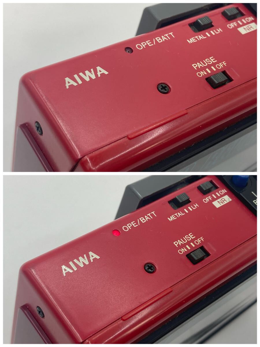 KD91 通電確認済みAIWA カセットボーイ CassetteBoy ポータブルカセットプレイヤー アイワ ジャンク品 現状品 中古品 _画像3