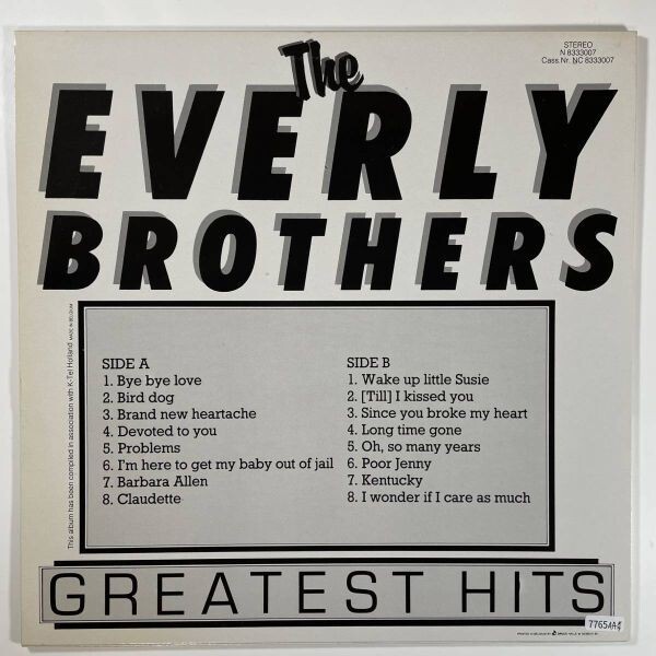 7765 【オランダ盤・美盤】 EVERLY BROTHERS_画像2