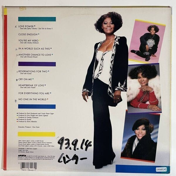 19585【US盤★美盤】 Dionne Warwick/Reservations For Twoの画像2