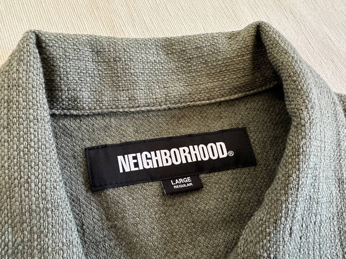 2024春夏 サイズL  オリーブドラブ GT EMBROIDERY SHIRT LS  ネイバーフッド NEIGHBORHOOD 241AQNH-SHM08の画像5