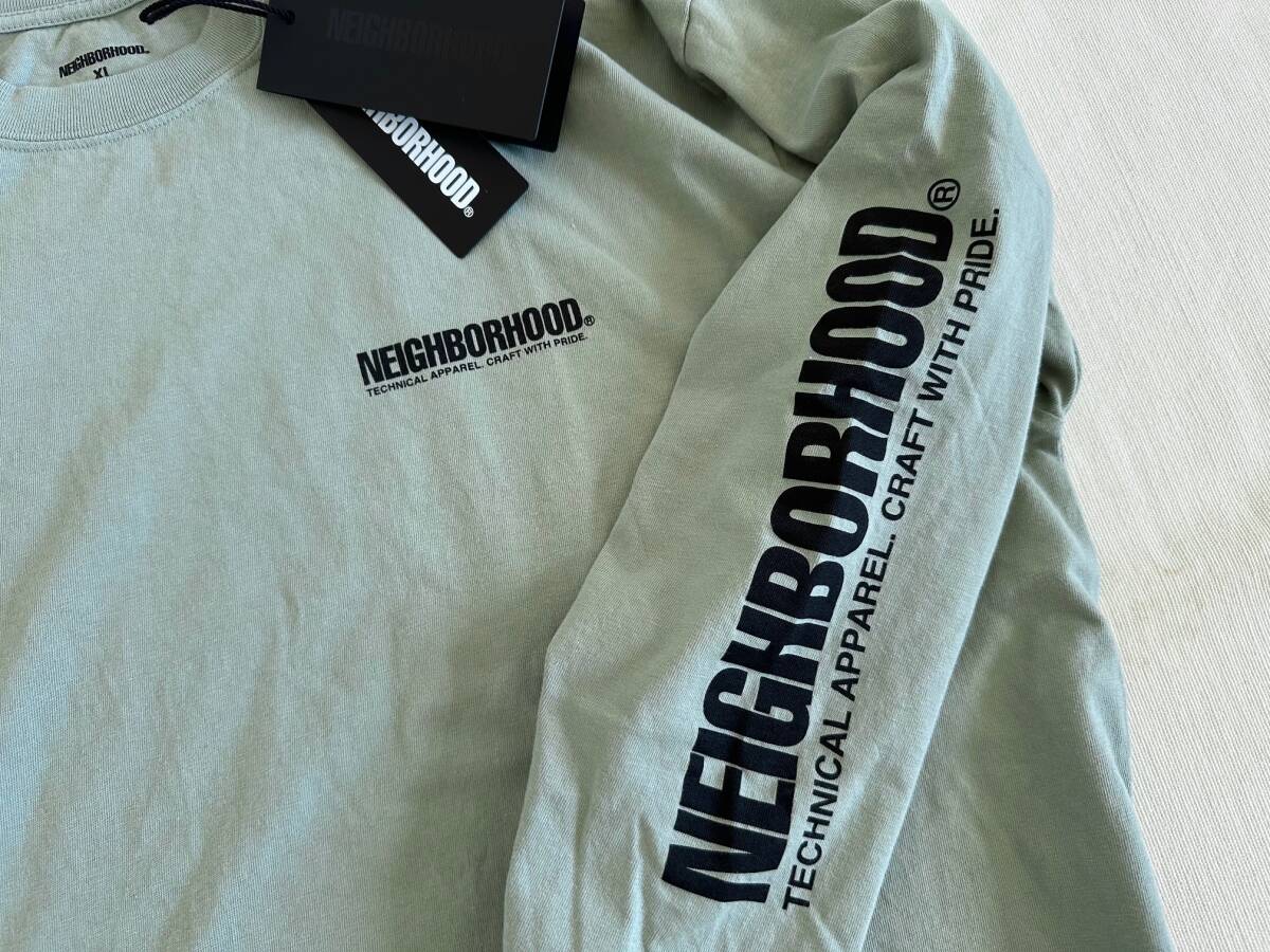 24SS　XLサイズ　セージ グリーン　NH . TEE LS-1 　241PCNH-LT01　ネイバーフッド　NEIGHBORHOOD