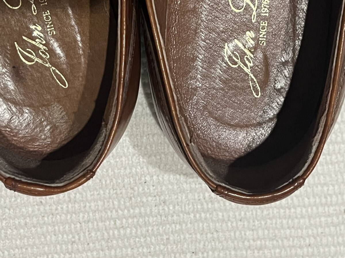 【ジョンレモン】本物 JOHNLEMON 靴 25cm 茶色の画像6