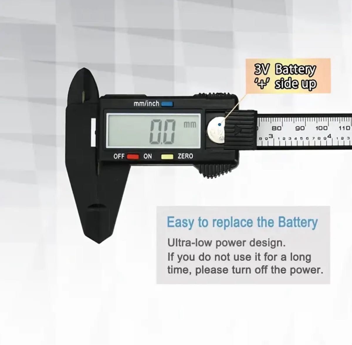 0-150mmデジタルキャリパー測定ツール(電池付け)