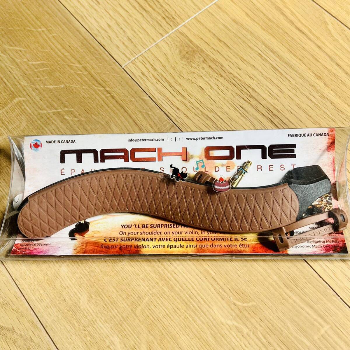 バイオリン 4/4 肩当て マッハワン カナダ 美品 machone Canadaの画像2