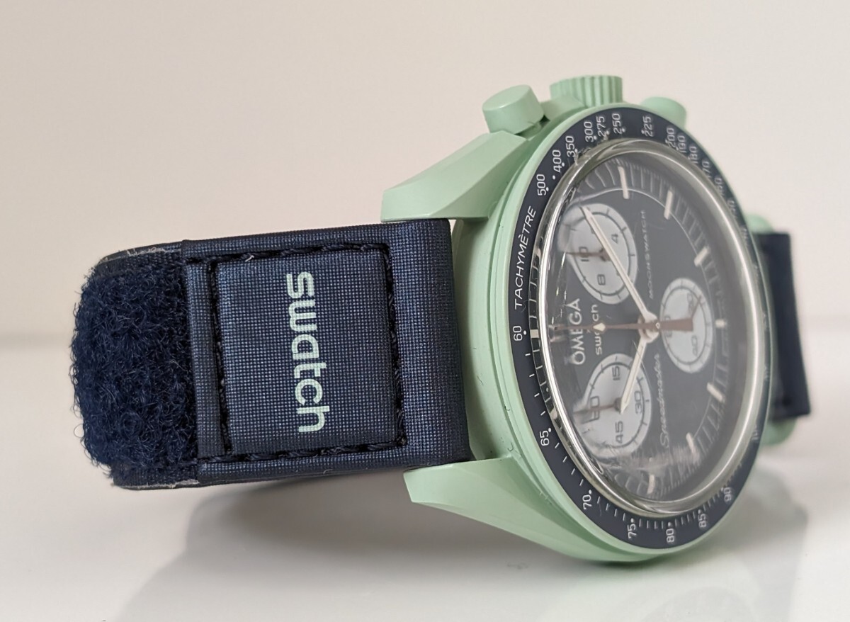 b送料無料Swatch×Omega動作品MISSION TO JUPITERスウォッチ×オメガ売切りミッション トゥ アース格安スピードマスター腕時計アースの画像9