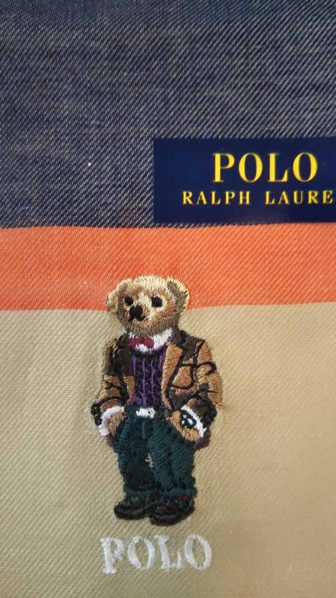 1586送料無料 POLO RALPH LAUREN ポロ ラルフローレン ハンカチ ハンドタオル セット ベアポロベア刺繍　タオルハンカチ ミニタオル_画像3