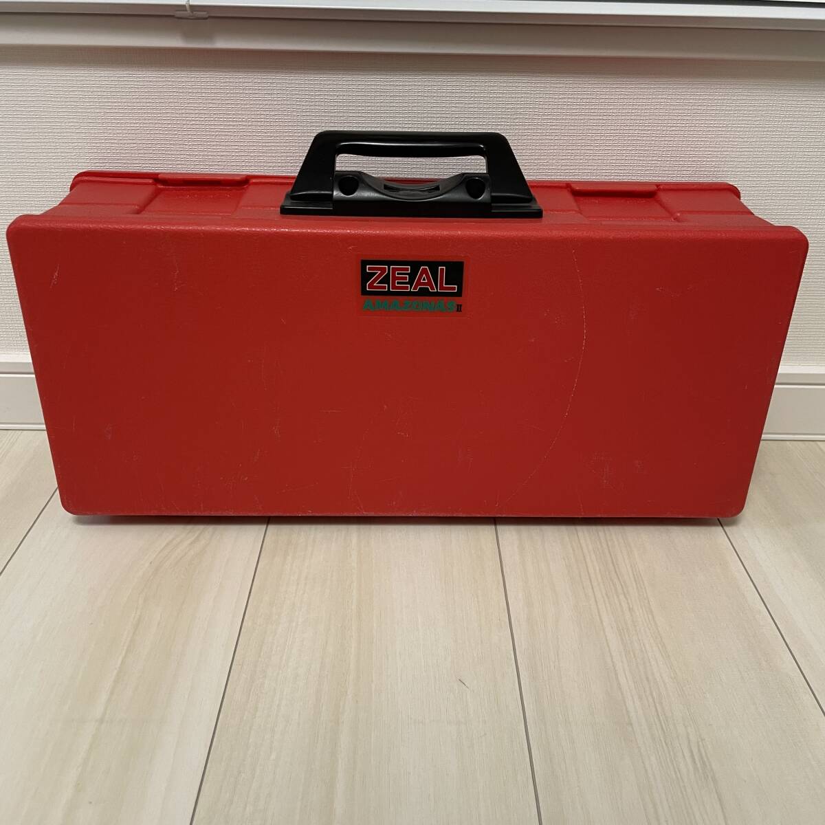 ZEAL ズイール AMAZONAS BOX アマゾンボックス 大 両面 両開き レッド サイズ横：44cm縦：19cm奥行：12cm_画像1