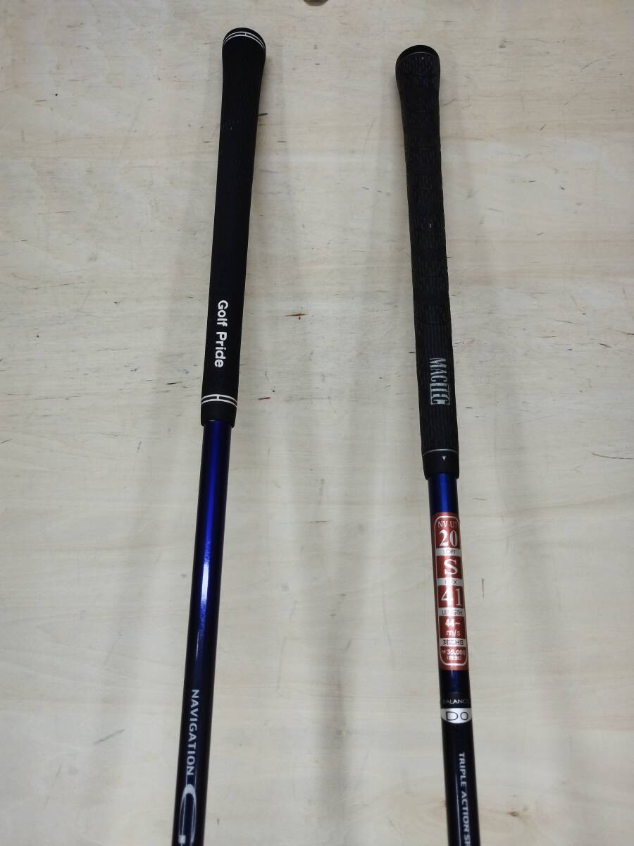 Macgregor MACTEC NV G Ti-Cup Face/NV Driving Utility 17度/20度 ユーティリティー2本セット 純正カーボンシャフト フレックスS_画像9