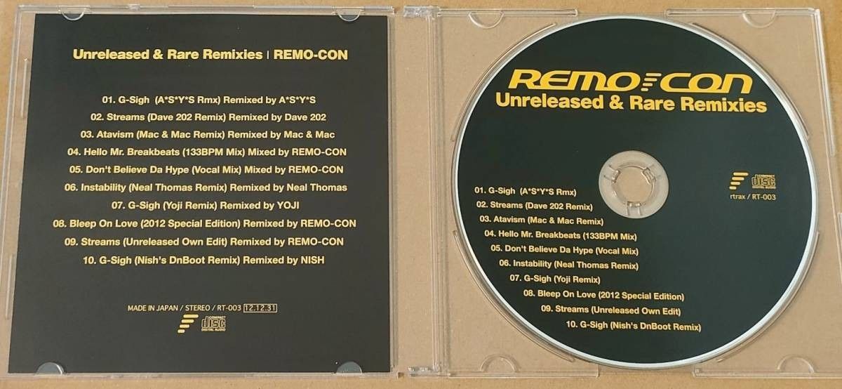 REMO-CON：Unreleased ＆ Rare Remixies/レア音源CD,beatmania