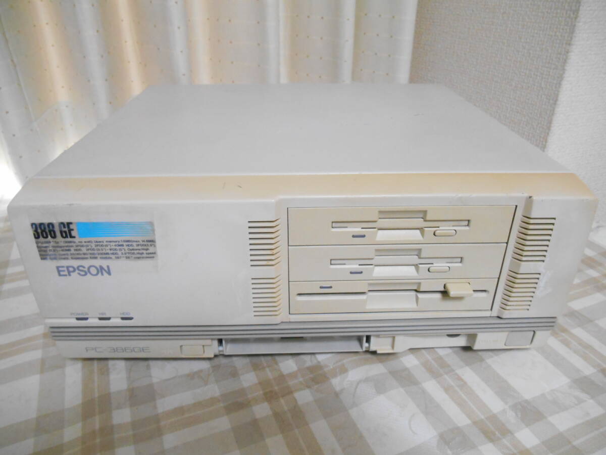 ★EPSON　PC-386GE-3【動作確認　ジャンク品】_画像1