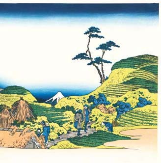 真作保証　東京都伝統工芸品　額装 　葛飾北斎　　木版画　 冨嶽三十六景　 下目黒 　　初版1831-33年頃 やはり北斎は凄い!!_画像6