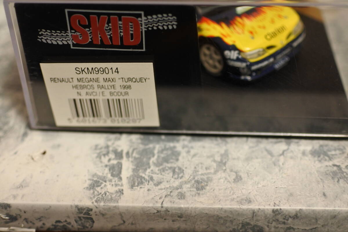 1/43 ビテス　SKID　ルノーメガーヌマキシ　＃1　TURQUEY　HEBROS RALLYE　1998　未使用品　レアモデル_画像3