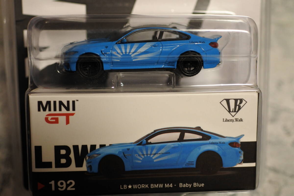 1/64 MINI GT LB☆WORK BMW M4 Baby Blue 未使用未開封品 レアモデルの画像2